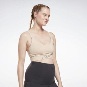 Reebok Women's Nursing Sports Bra in Soft Ecru,  Size S